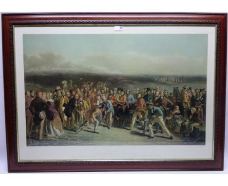 'The Golfers',  20th century reprint after Chas E Wagstaffe 63cm x 83cm, 'Blades House Kingston upon Hull', after Alan Bray s