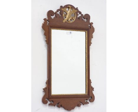 Chippendale style mahogany fretwork mirror, 44cm x 74cm Condition Report Click here for further images, condition, auction ti