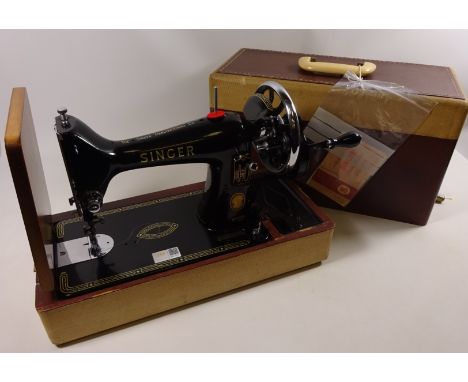 Model 99k Singer sewing machine with accessories   Condition Report Click here for further images, condition, auction times &