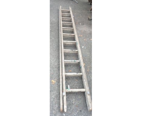 A vintage wooden ladder - for decorative use only