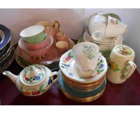 A quantity of assorted china including Royal Albert, Carltonware, etc.