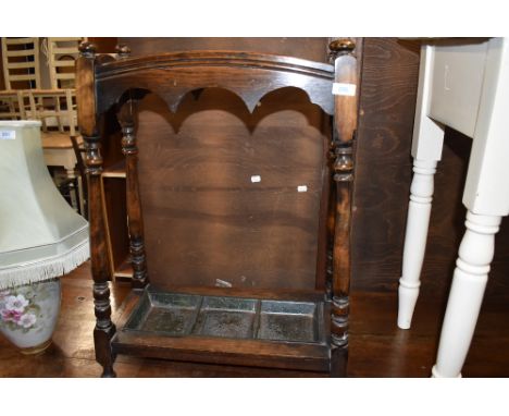 A Victorian gothic designed hall or stick stand