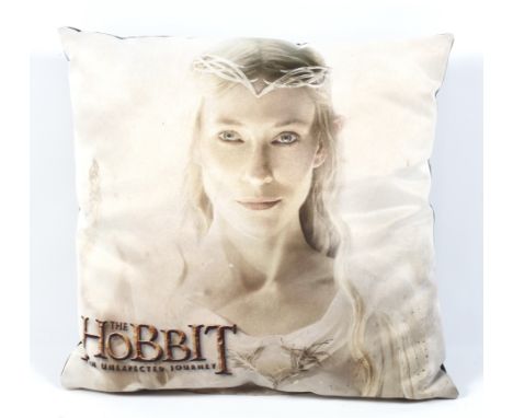 The Hobbit - A film premiere seat cushion. With the face of Kate Blanchett 'Galadriel' in Battle of the Five ArmiesThis item 