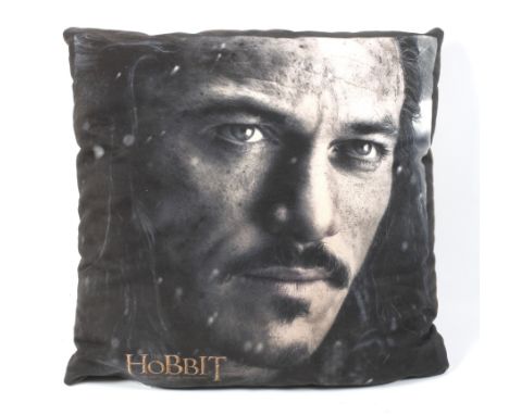 The Hobbit: The Battle of the Five Armies (2014) - A film premiere seat cushion. With the face of Luke Evans 'Bard'. 40cm x 4