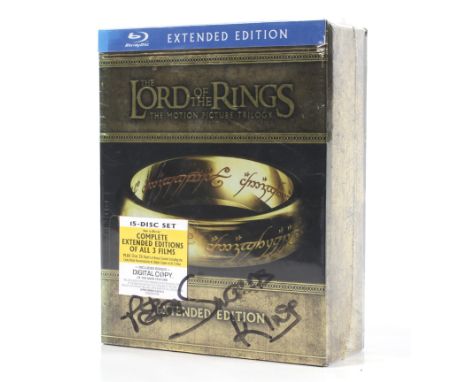 Lord of the Rings, The Motion Picture Trilogy Blu-ray box set. Extended edition, sealed box and singed by film make up artist