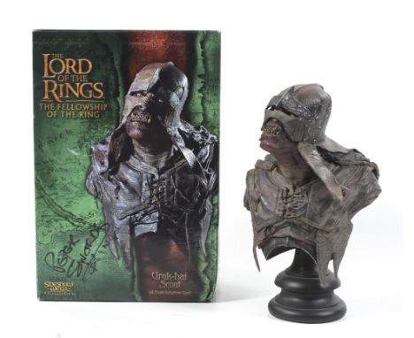 Lord of the Rings, collector's model 'Uruk-Hai Scout'. Fellowship of the Ring 1/4 scale, signed by Peter Sword King, award wi