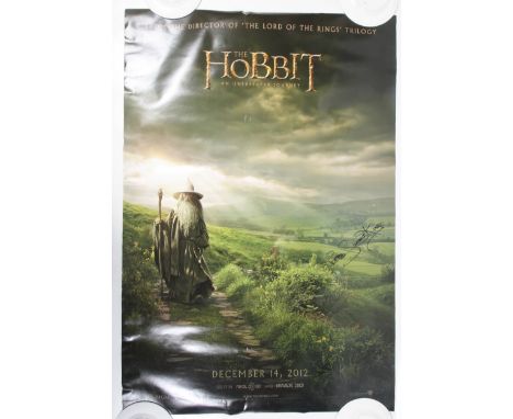 The Hobbit: An Unexpected Journey (2012) - movie poster. Signed by the film's make up artist P. Swords-King. 68.5cm x 101cmTh