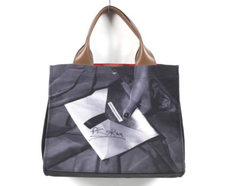 BAFTA - tote bag 10th February 2013, signed by P. S-King. Bag designed by Anya Hindmarch, Canvas bag with leather handles. L3