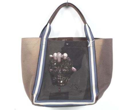 BAFTA - tote bag by Anya Hindmarch, signed by P. S-King. With inner zip pocket and twin handles. L32cm x D18cm x H35cmThis it