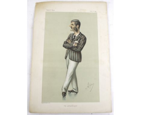 A Carlo Pellegrini Herbert Praed Vanity Fair lithograph. 'The Philanthropist', published: 18-Jul-1874, 38.5cm x 26cm