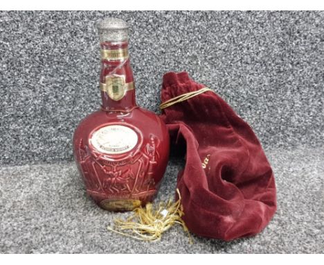 Bottle of Royal Salute 21 year old blended scotch whisky, 75cl, by Wade, still sealed with original carry pouch