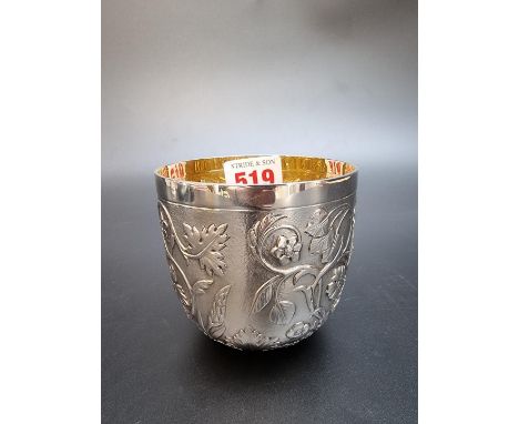 A silver limited edition beaker, by&nbsp;Richard Jarvis, London 2000, No.104/200, 8cm, 195g. 