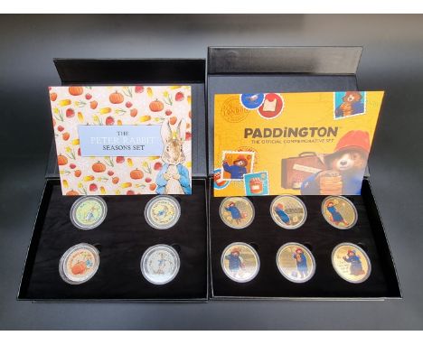 Medals: a Westminster collection limited edition Paddington 'The Official Commemorative Set', containing six gold plated comm