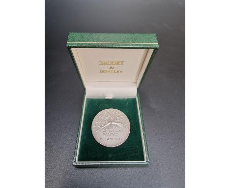 Coins:&nbsp;a Dutch silver shooting medal, 'Le Fusil De Chasse 1898', triangular match Haarlem 14 Juin 1906 M.Campbell.  Prov