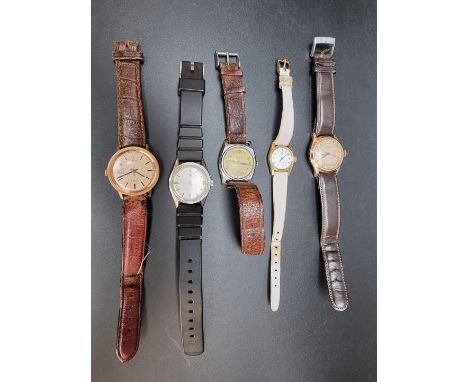 A 1960s Favre-Leuba 'Sea King' stainless steel manual wind wristwatch, 31mm, case No.32-62193, on replacement strap; together