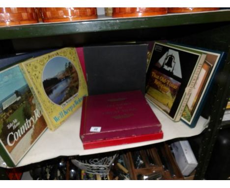 A shelf of LP box sets.