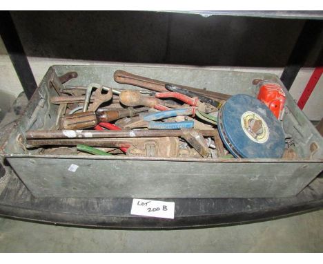 A mixed lot of tools etc.,