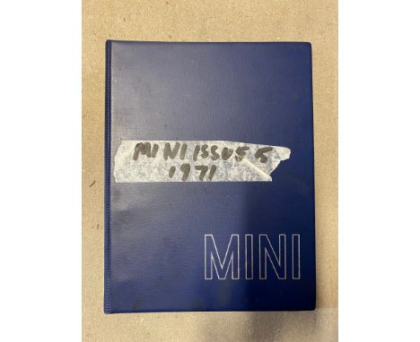 A British Leyland Mini issue 5 workshop manual.