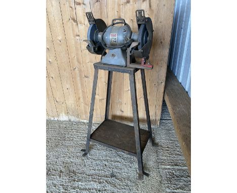 A 240v grinder on stand.