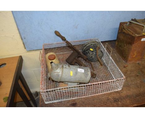 Mixed Lot: Various bygones to include bee keeping equipment, ceramic water bottle etc