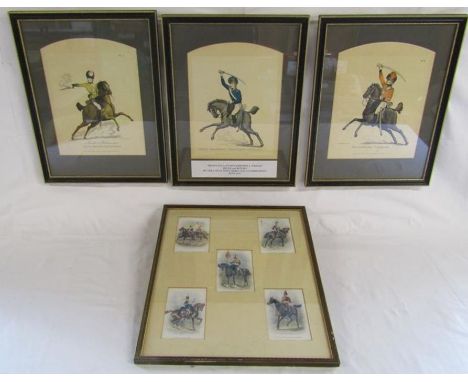 Rowlandson Delin prints - Light horse volunteer and Southwark Cavalry also Loyal Islington Volunteer Cavalry (unnamed) presen