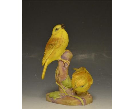 A Royal Worcester figure "Yellow Hammers," circa 1960s.