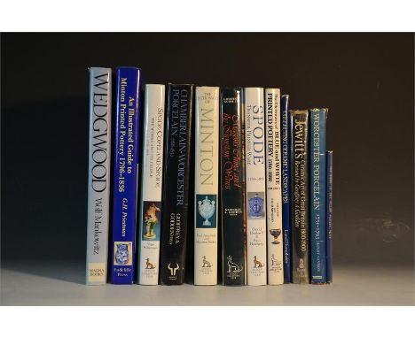 A selection of books, comprising; Geoffrey A. Godden - 'Jewitt's Ceramic Art of Great Britain 1800-1900,' Geoffrey H Priestma
