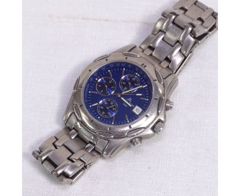 Jacques Leamans, titanium 100 metre gent's chronograph wristwatch 