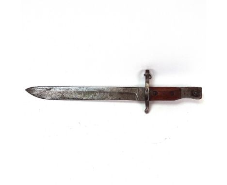 A First War Period Canadian Army Ross rifle bayonet, blade length 26cm 