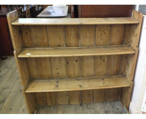 A 19th Century pine two shelf dresser top