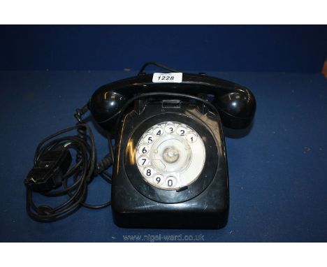 A vintage black Telephone.