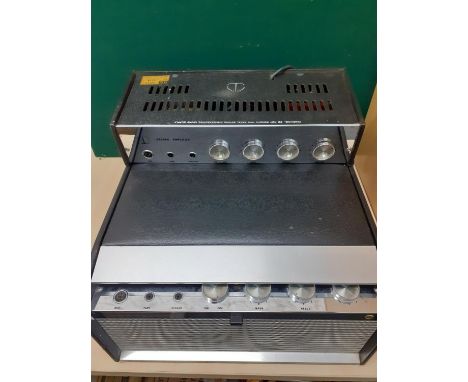 A Thorn stereo amplifier, serial number 3199 together with a Ferguson 3016 transistor auto recorder player with Garrard model