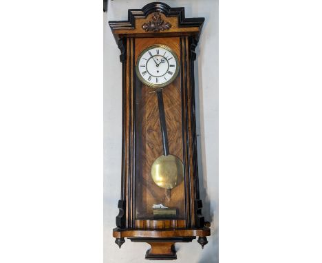 A Victorian Vienna 8-day regulator wall clock, 105cm h Location: 