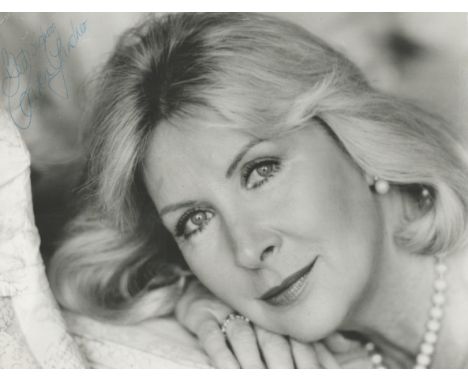 Actress Caron Gardner signed 7 x 5 inch b/w portrait photo, famous in The Saint Dept S. Good condition. All autographs come w