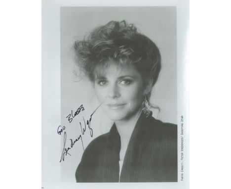 Actress Lindsay Wagner signed 10 x 8 b/w portrait photo. Good condition. All autographs come with a Certificate of Authentici