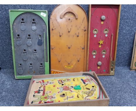 4 vintage bagatelle games