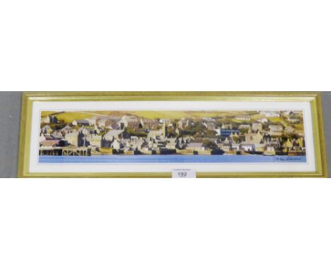 A framed John Sinclair print in a giltwood frame, 51 x 16cm