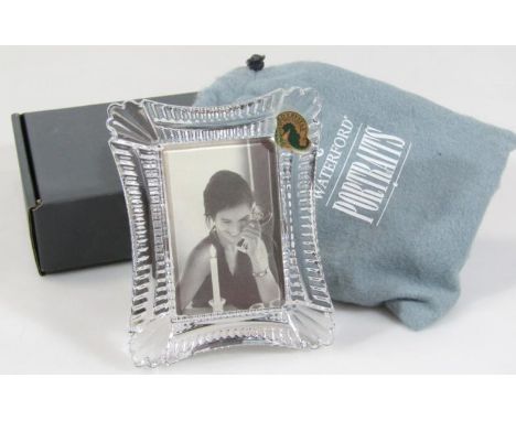 A Waterford crystal portrait Wellesley photograph frame, 15cm wide. (boxed) With the option of the next two lots at the same 