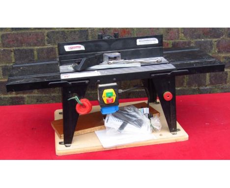 An Axminster power tool router table, AWRT, 90cm wide.