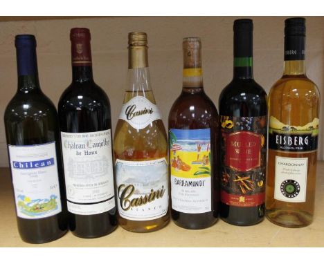 Various alcohol, to include red wine, Chateau Lamothe De Haux, Bordeaux 2002, 12% vol, 750ml, and five other bottles of vario