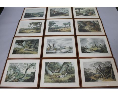 After S Howitt. Woodcock Shooting LA Chasse Aux Becasses, print, 20thC after the 1807 original and various others. (12)