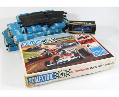 Various vintage Scalextric, to Datsun 260Z, 15cm wide, (boxed), various other model motor racing sets, boxed track, etc. (a q