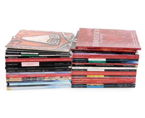 A quantity of Christie's auction catalogues relating to Chinese, Japanese, and tribal works of art, dates to include 12th Nov