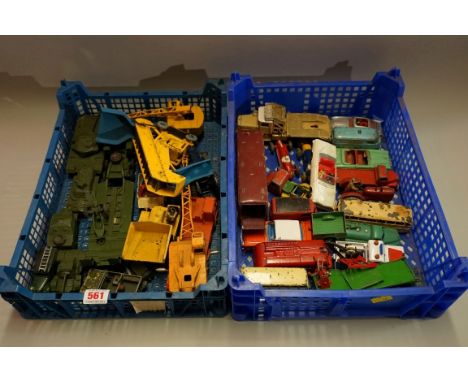A collection of vintage Dinky and Corgi diecast vehicles, (mostly playworn). (qty) 