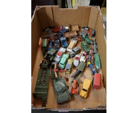 A large collection of vintage Dinky and Corgi diecast vehicles, (all playworn). (qty) 