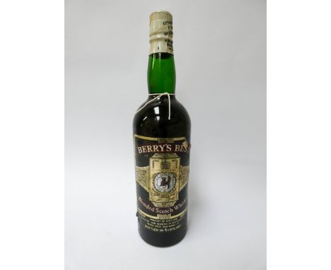 BERRY'S BEST Blended Scotch whisky bottled by Berry Bros &amp; Rudd. No strength stated, 70°proof.  Seal intact, liquid level