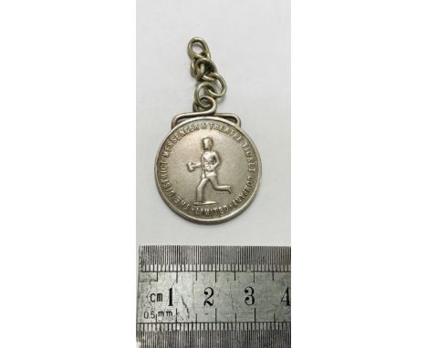 Rare Silver Award of Merit for the District Messenger &amp; Theatre Ticket Company. Hallmarks for Daniel George Collins, Birm