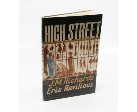 Eric Ravilious (Illustrator: 1903-1942)  High Street First edition book, text by J.M. Richards, published by Curwen Press, fi