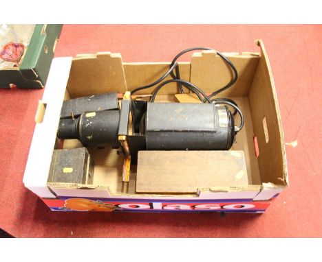 A magic lantern type projector and slides 