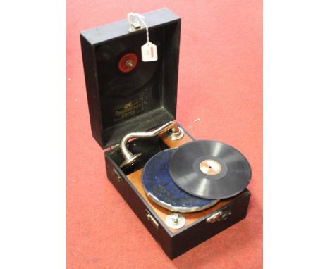 A vintage Broadcast Super Portable record player